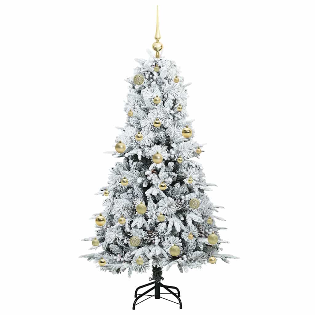 Künstlicher klappbarer Weihnachtsbaum Grün 150 cm PE und PVC