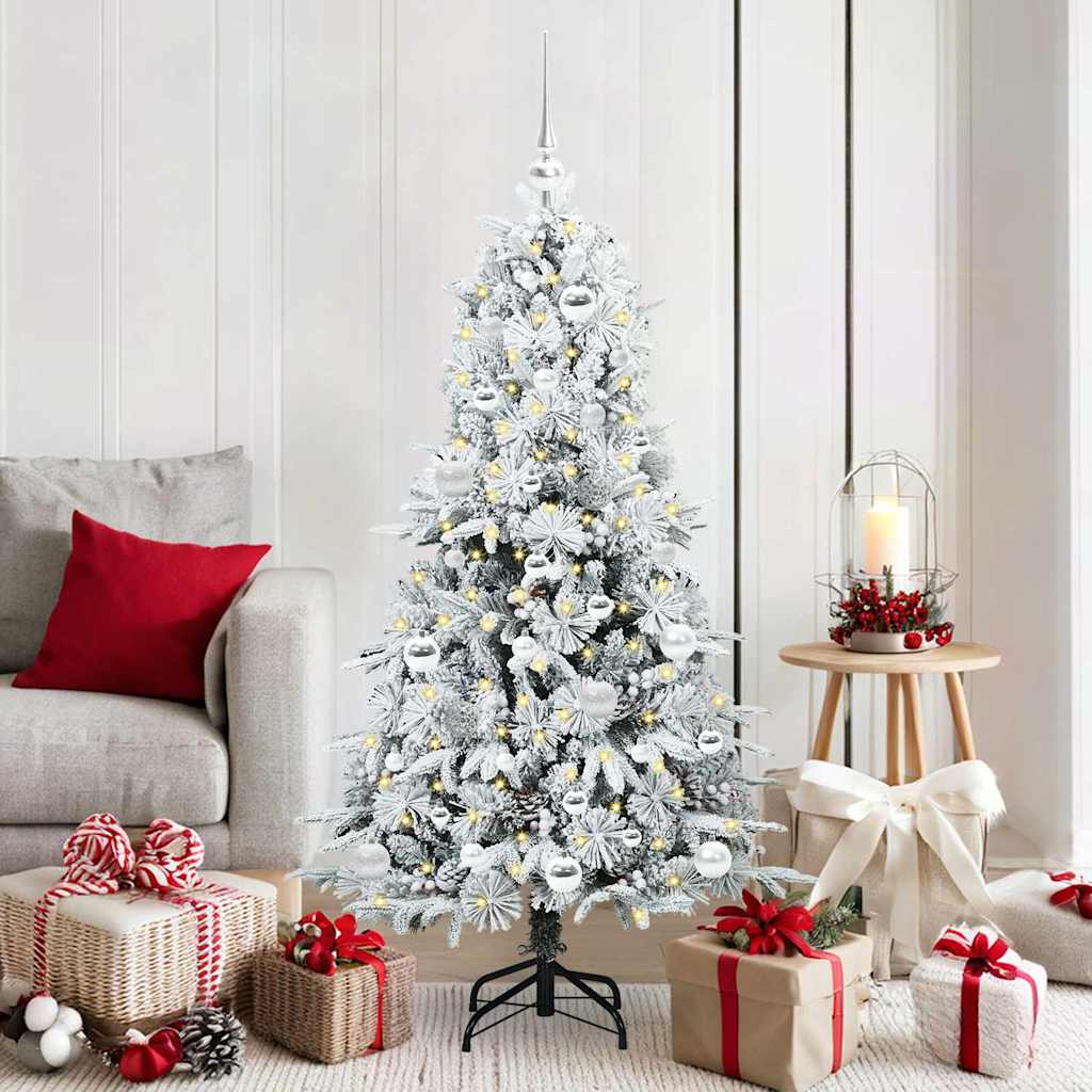 Künstlicher klappbarer Weihnachtsbaum Grün 150 cm PE und PVC