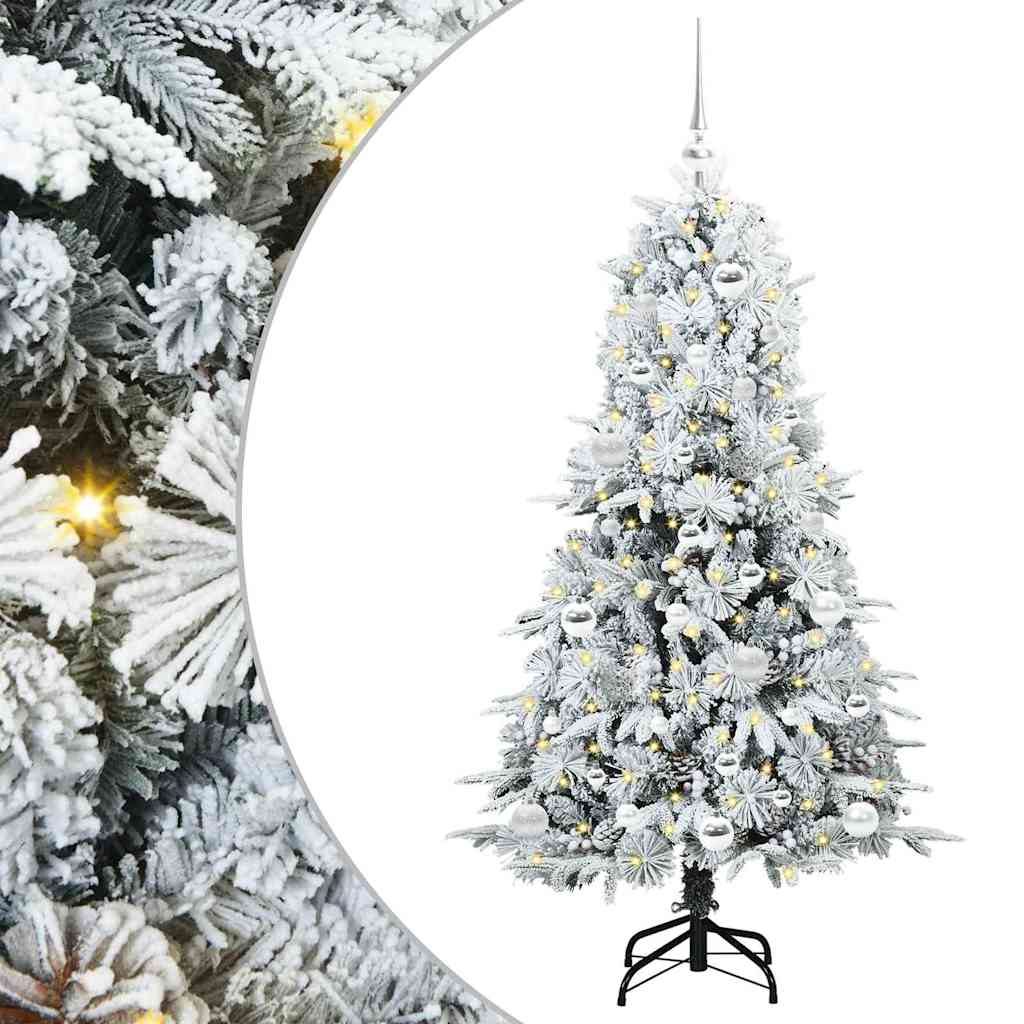Künstlicher klappbarer Weihnachtsbaum Grün 150 cm PE und PVC