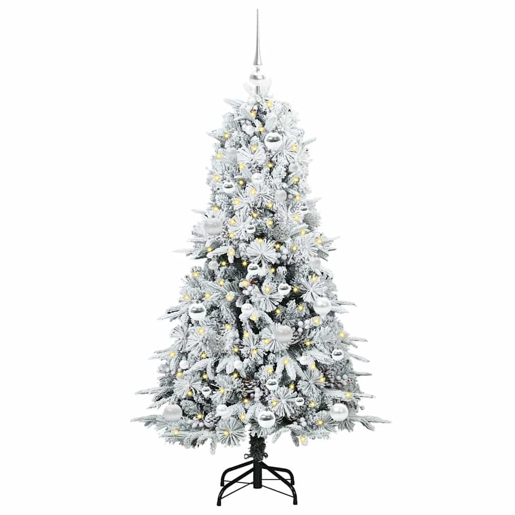 Künstlicher klappbarer Weihnachtsbaum Grün 150 cm PE und PVC