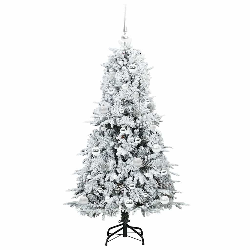 Künstlicher klappbarer Weihnachtsbaum Grün 150 cm PE und PVC