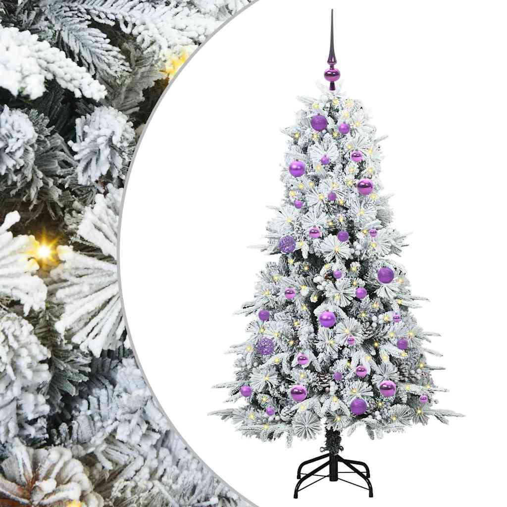 Künstlicher klappbarer Weihnachtsbaum Grün 150 cm PE und PVC