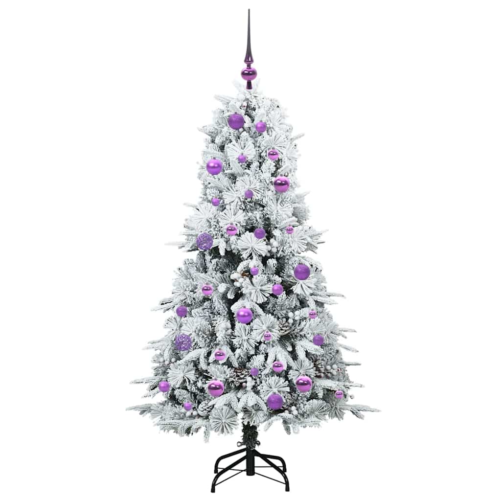 Künstlicher klappbarer Weihnachtsbaum Grün 150 cm PE und PVC