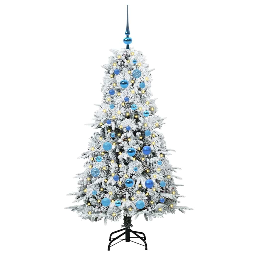 Künstlicher klappbarer Weihnachtsbaum Grün 150 cm PE und PVC