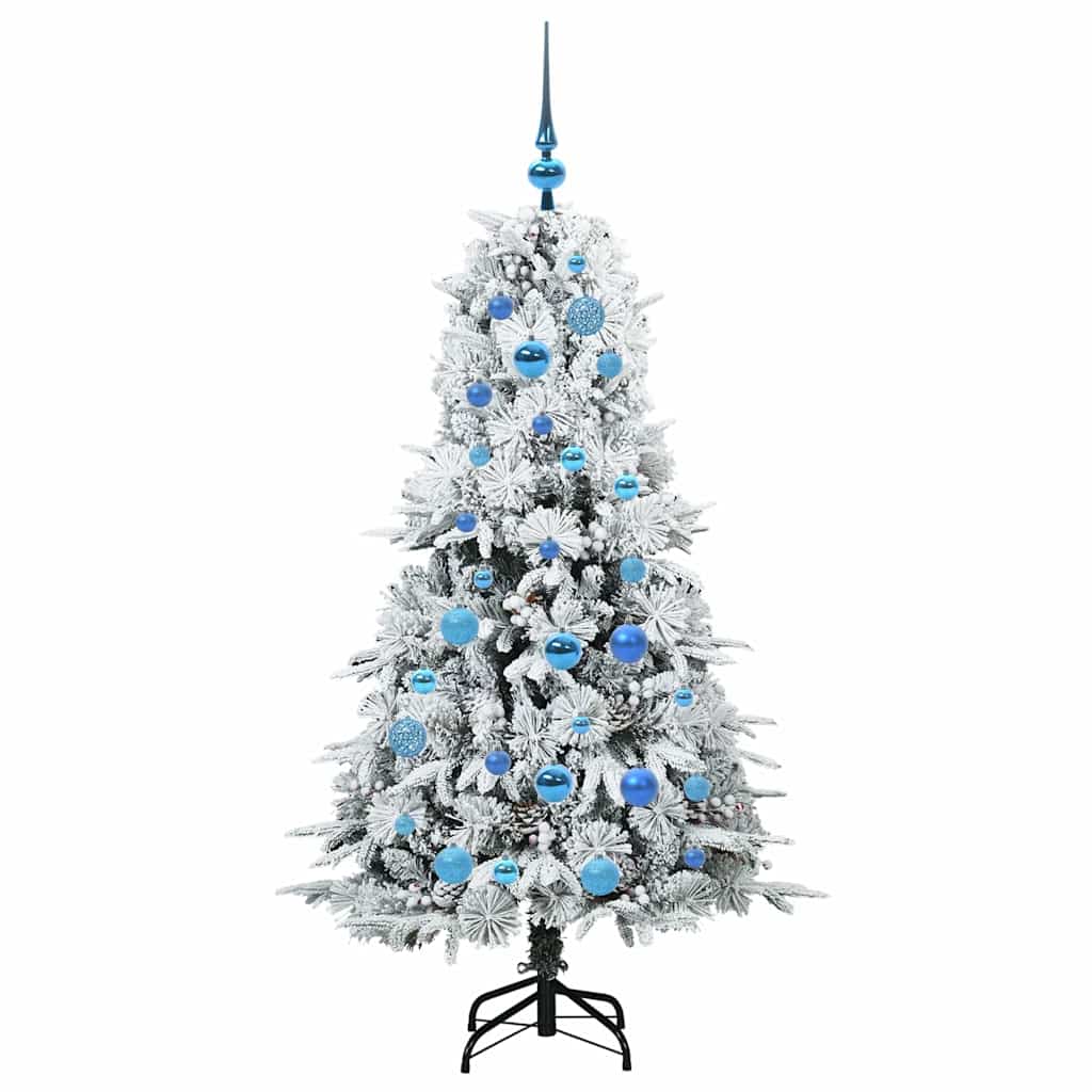 Künstlicher klappbarer Weihnachtsbaum Grün 150 cm PE und PVC