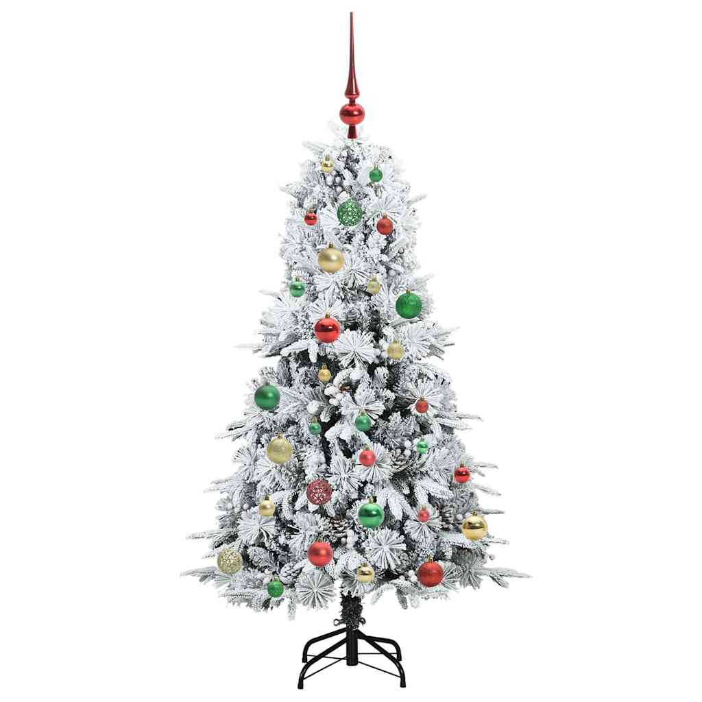 Künstlicher klappbarer Weihnachtsbaum Grün 150 cm PE und PVC
