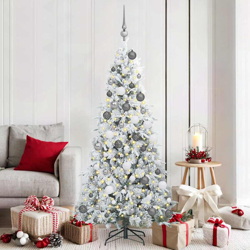 Künstlicher klappbarer Weihnachtsbaum Grün 180 cm PE und PVC