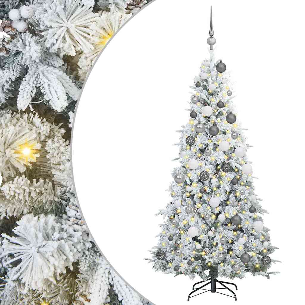 Künstlicher klappbarer Weihnachtsbaum Grün 180 cm PE und PVC