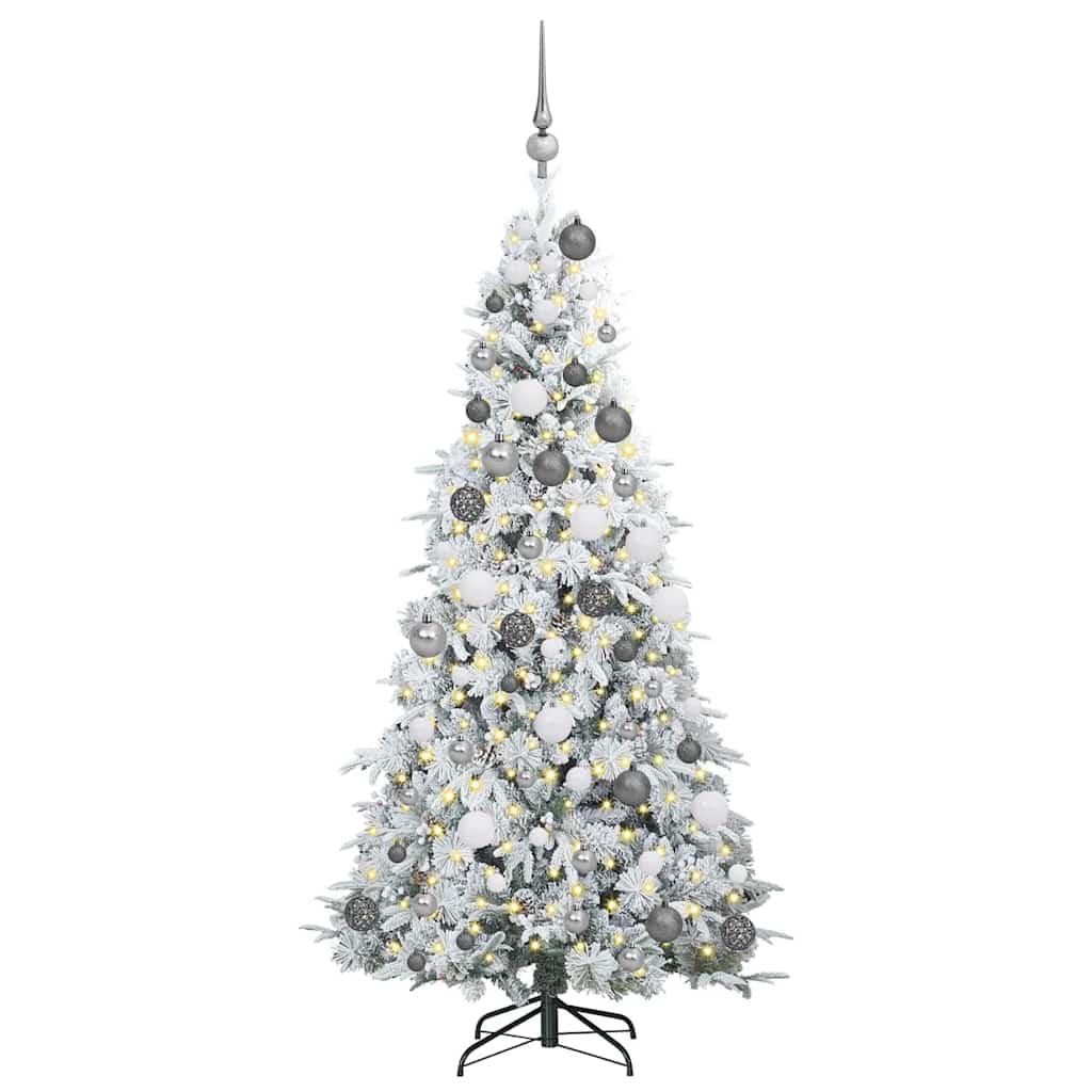Künstlicher klappbarer Weihnachtsbaum Grün 180 cm PE und PVC