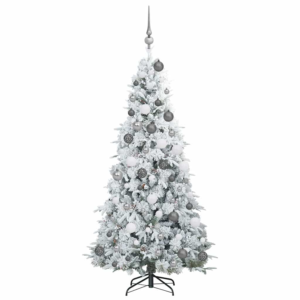 Künstlicher klappbarer Weihnachtsbaum Grün 180 cm PE und PVC