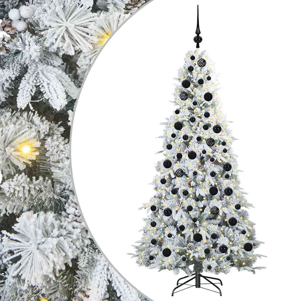 Künstlicher klappbarer Weihnachtsbaum Grün 180 cm PE und PVC