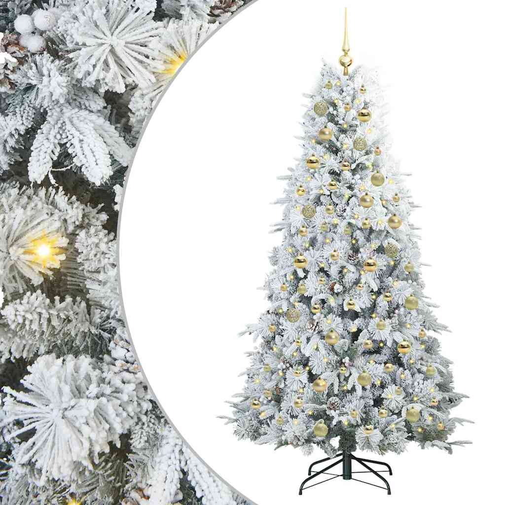 Künstlicher klappbarer Weihnachtsbaum Grün 180 cm PE und PVC
