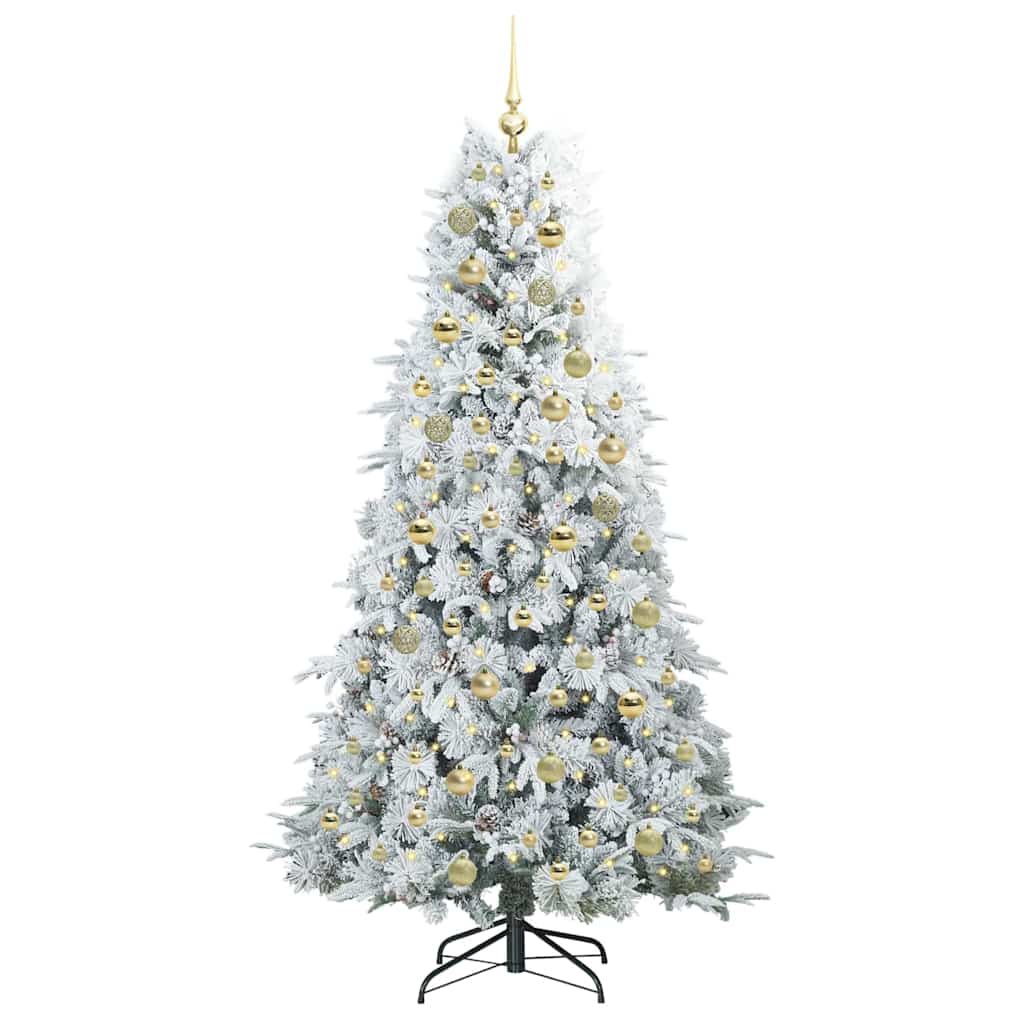 Künstlicher klappbarer Weihnachtsbaum Grün 180 cm PE und PVC