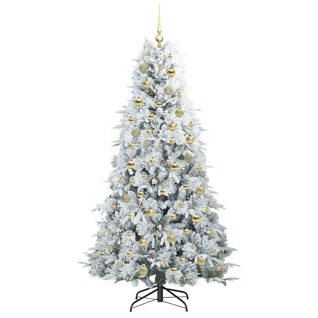 Künstlicher klappbarer Weihnachtsbaum Grün 180 cm PE und PVC
