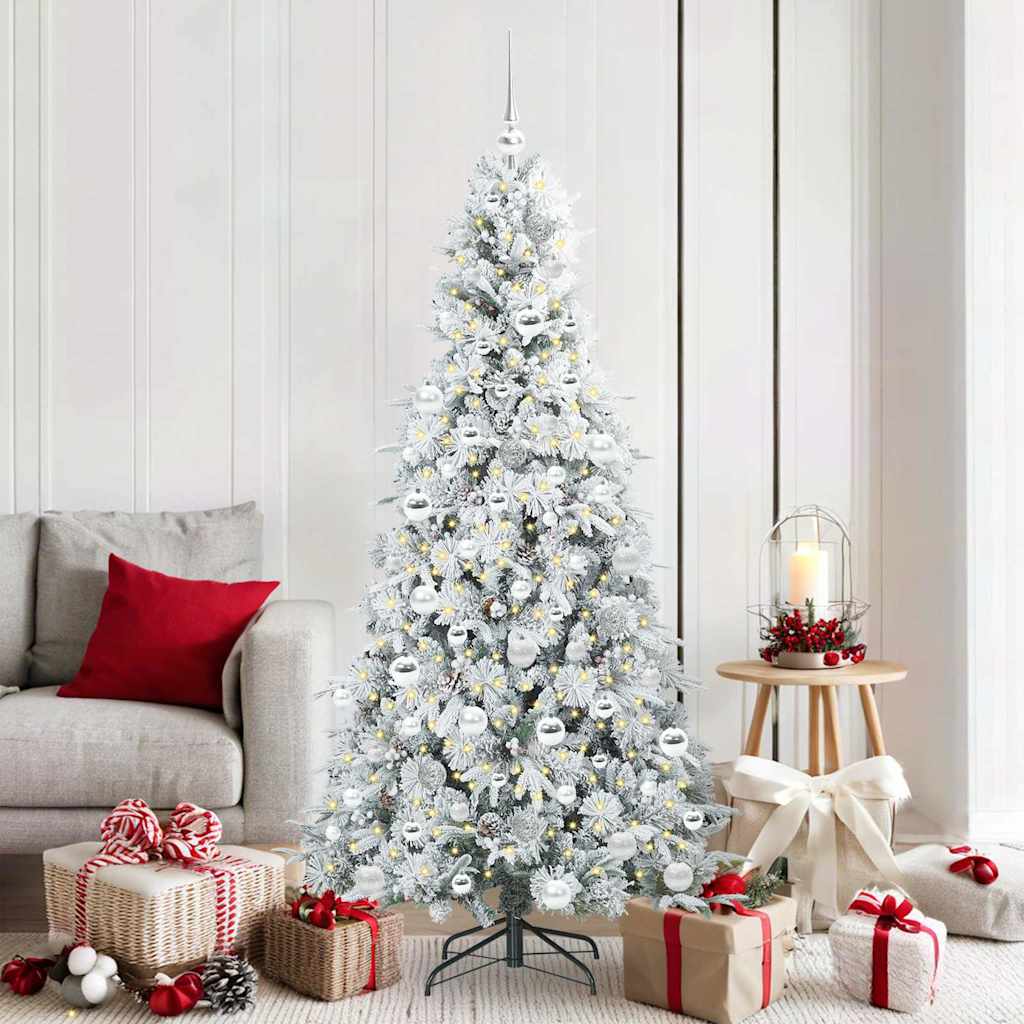 Künstlicher klappbarer Weihnachtsbaum Grün 180 cm PE und PVC