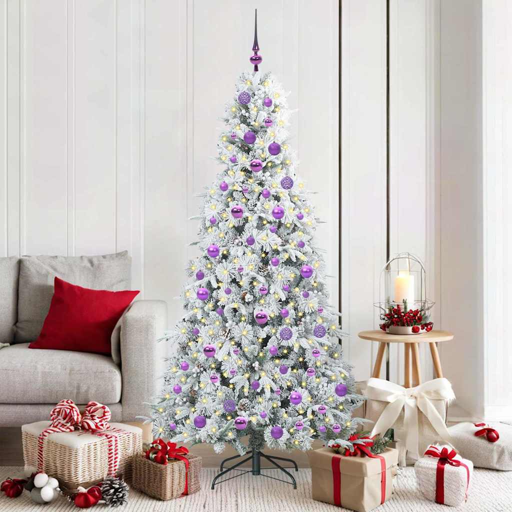 Künstlicher klappbarer Weihnachtsbaum Grün 180 cm PE und PVC