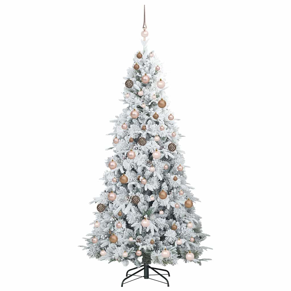 Künstlicher klappbarer Weihnachtsbaum Grün 210 cm PE und PVC