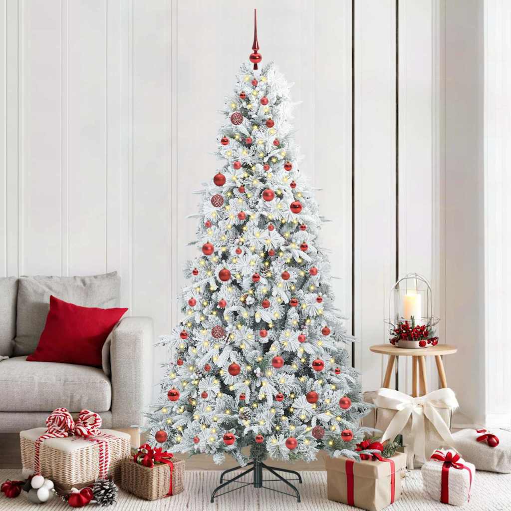 Künstlicher klappbarer Weihnachtsbaum Grün 210 cm PE und PVC