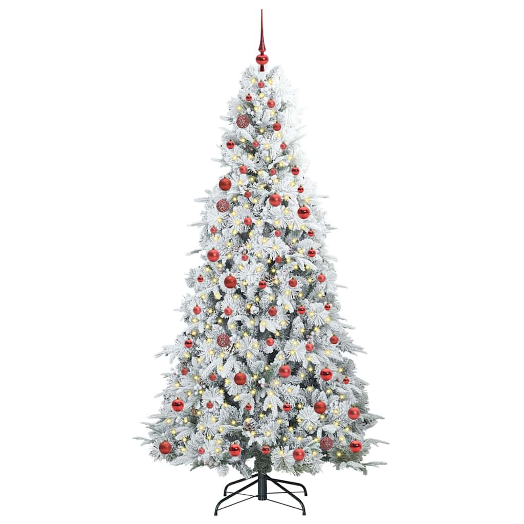Künstlicher klappbarer Weihnachtsbaum Grün 210 cm PE und PVC