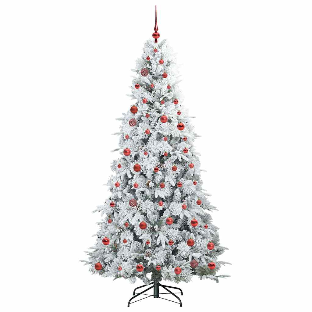 Künstlicher klappbarer Weihnachtsbaum Grün 210 cm PE und PVC