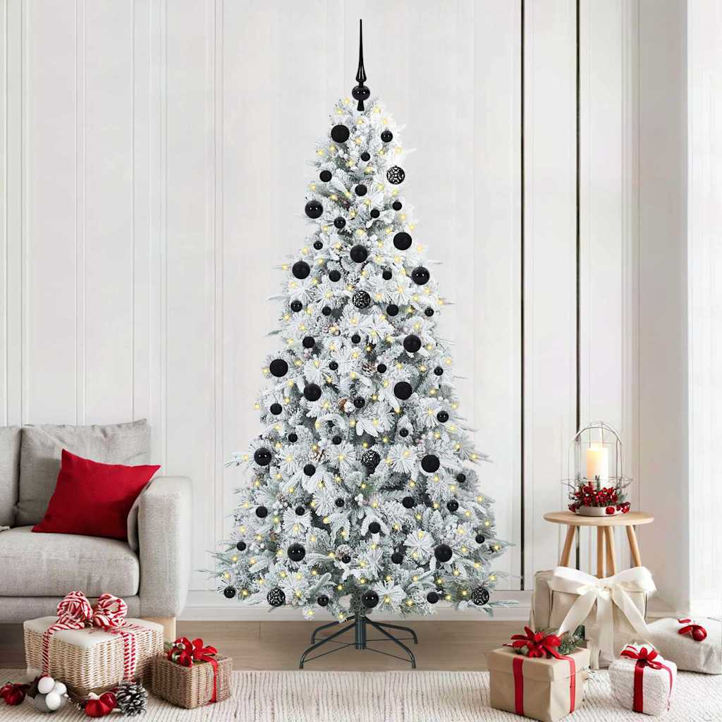 Künstlicher klappbarer Weihnachtsbaum Grün 210 cm PE und PVC