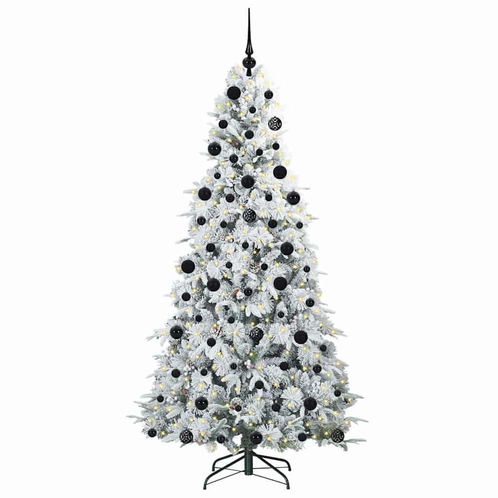 Künstlicher klappbarer Weihnachtsbaum Grün 210 cm PE und PVC