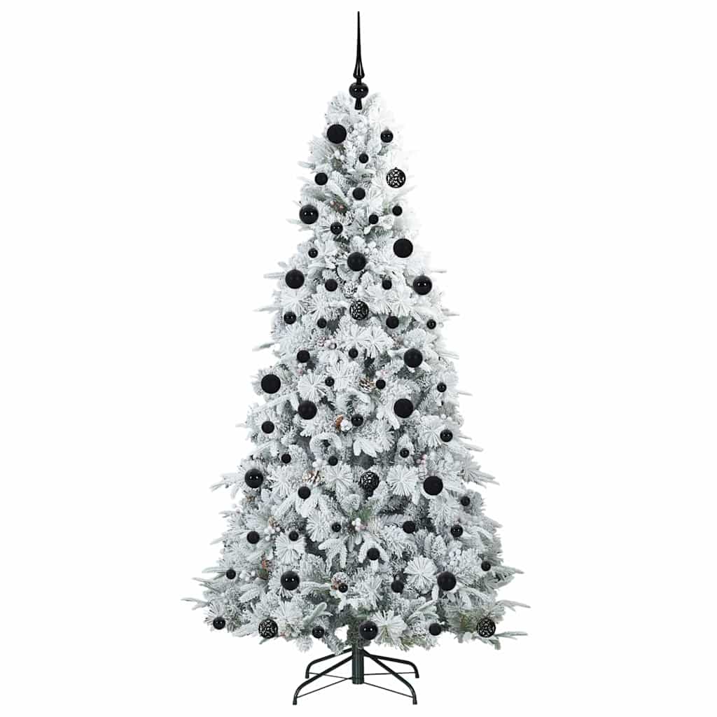 Künstlicher klappbarer Weihnachtsbaum Grün 210 cm PE und PVC