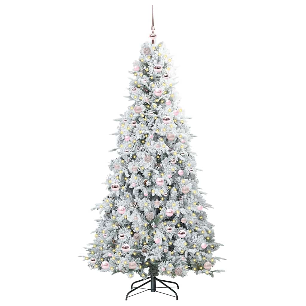 Künstlicher klappbarer Weihnachtsbaum Grün 210 cm PE und PVC