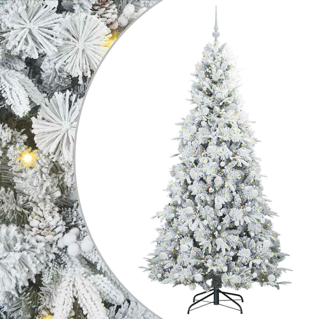 Künstlicher klappbarer Weihnachtsbaum Grün 210 cm PE und PVC