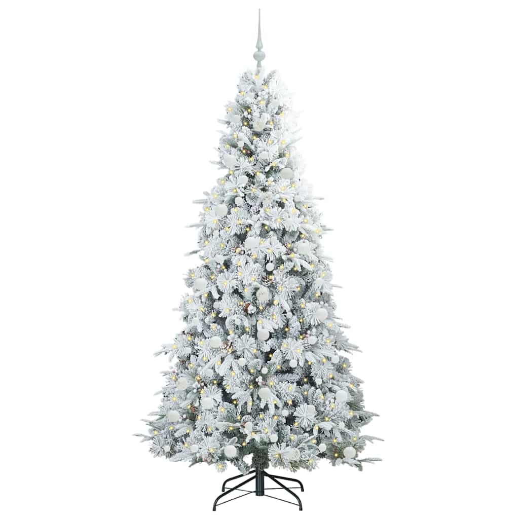 Künstlicher klappbarer Weihnachtsbaum Grün 210 cm PE und PVC