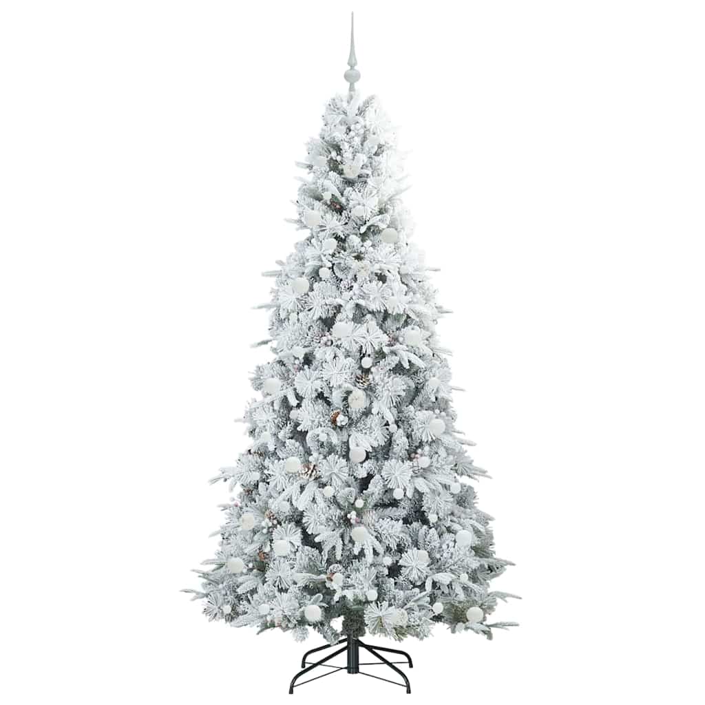 Künstlicher klappbarer Weihnachtsbaum Grün 210 cm PE und PVC