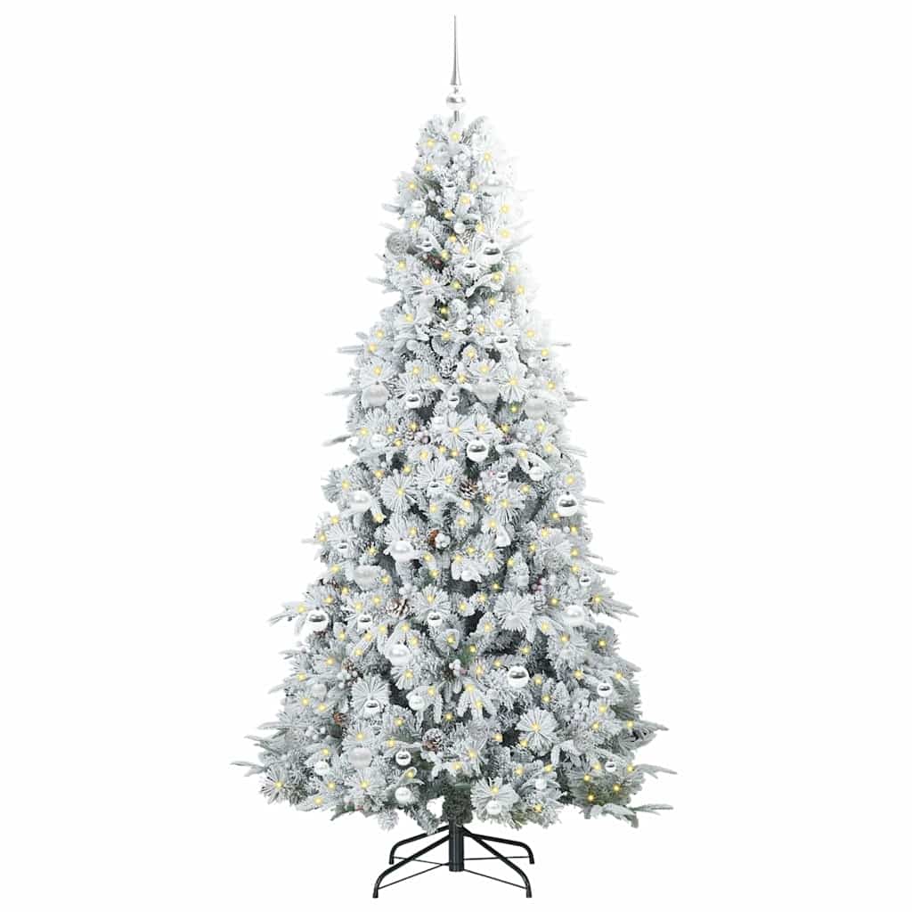 Künstlicher klappbarer Weihnachtsbaum Grün 210 cm PE und PVC