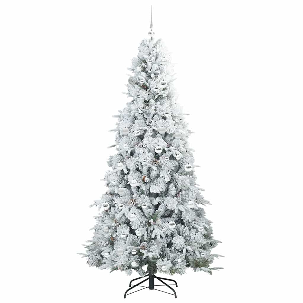 Künstlicher klappbarer Weihnachtsbaum Grün 210 cm PE und PVC