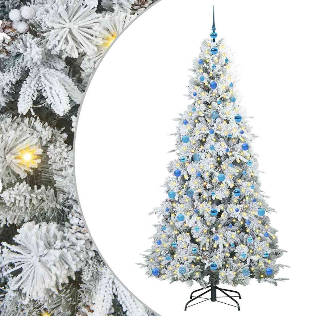 Künstlicher klappbarer Weihnachtsbaum Grün 210 cm PE und PVC