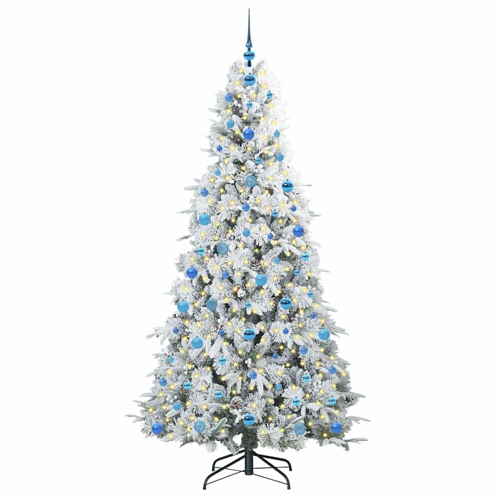 Künstlicher klappbarer Weihnachtsbaum Grün 210 cm PE und PVC