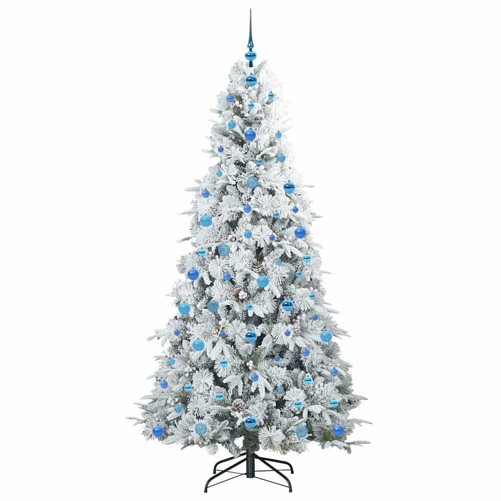 Künstlicher klappbarer Weihnachtsbaum Grün 210 cm PE und PVC