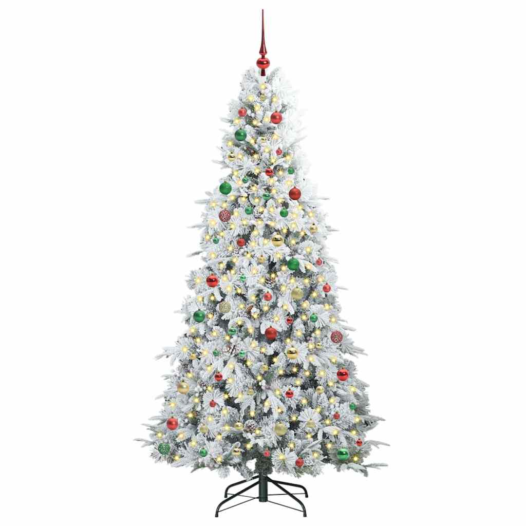Künstlicher klappbarer Weihnachtsbaum Grün 210 cm PE und PVC