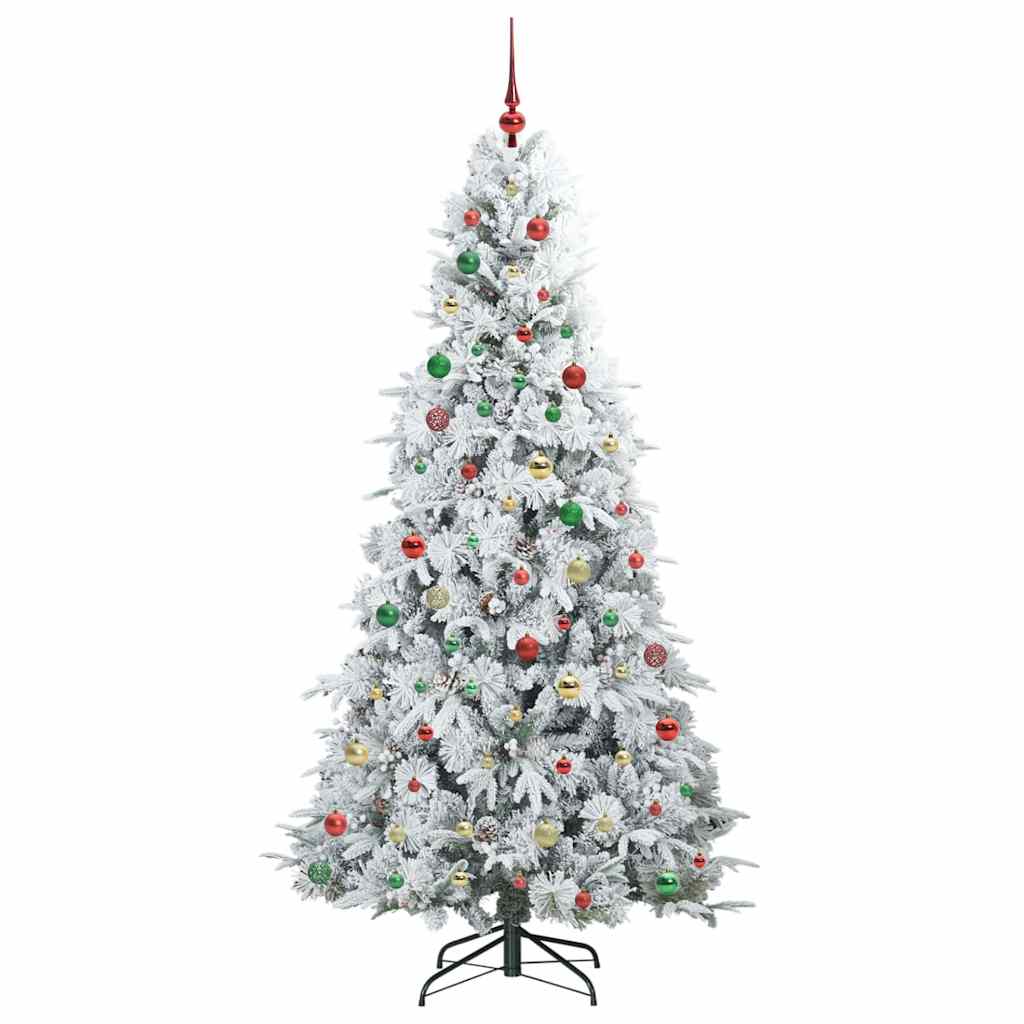 Künstlicher klappbarer Weihnachtsbaum Grün 210 cm PE und PVC