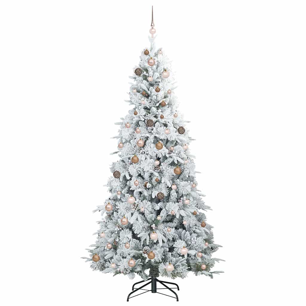 Künstlicher klappbarer Weihnachtsbaum Grün 240 cm PE und PVC