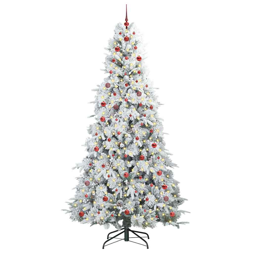 Künstlicher klappbarer Weihnachtsbaum Grün 240 cm PE und PVC
