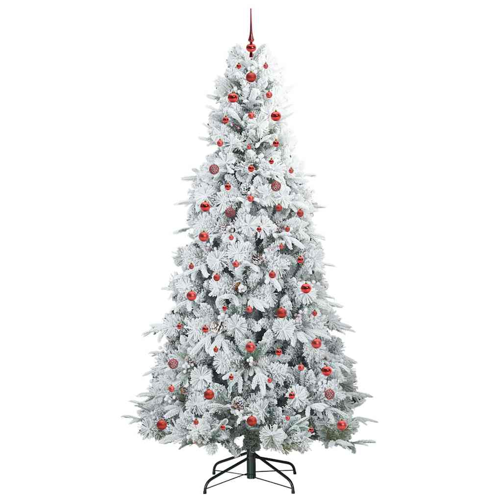 Künstlicher klappbarer Weihnachtsbaum Grün 240 cm PE und PVC