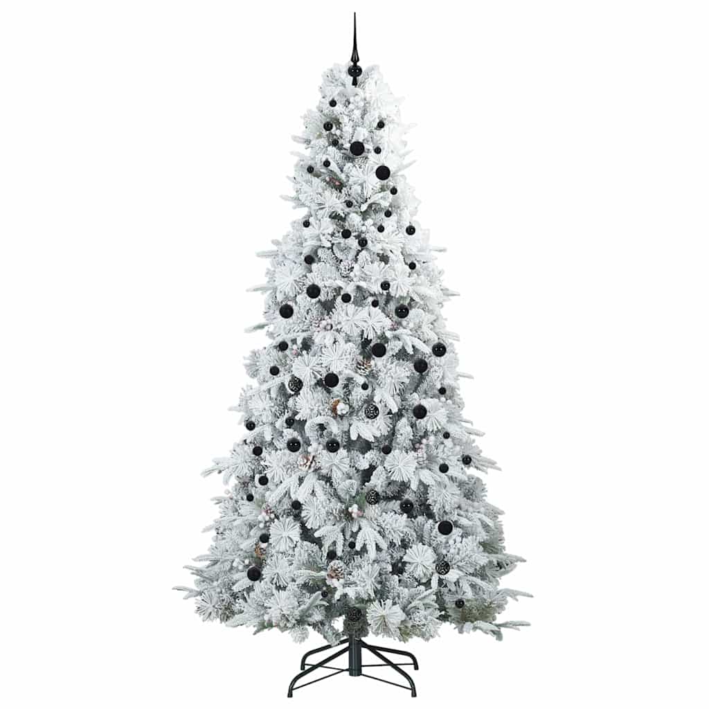 Künstlicher klappbarer Weihnachtsbaum Grün 240 cm PE und PVC