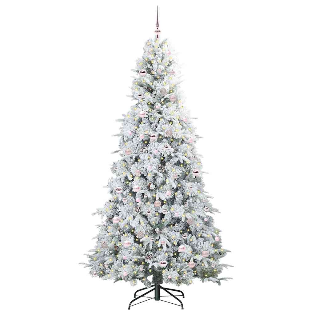 Künstlicher klappbarer Weihnachtsbaum Grün 240 cm PE und PVC
