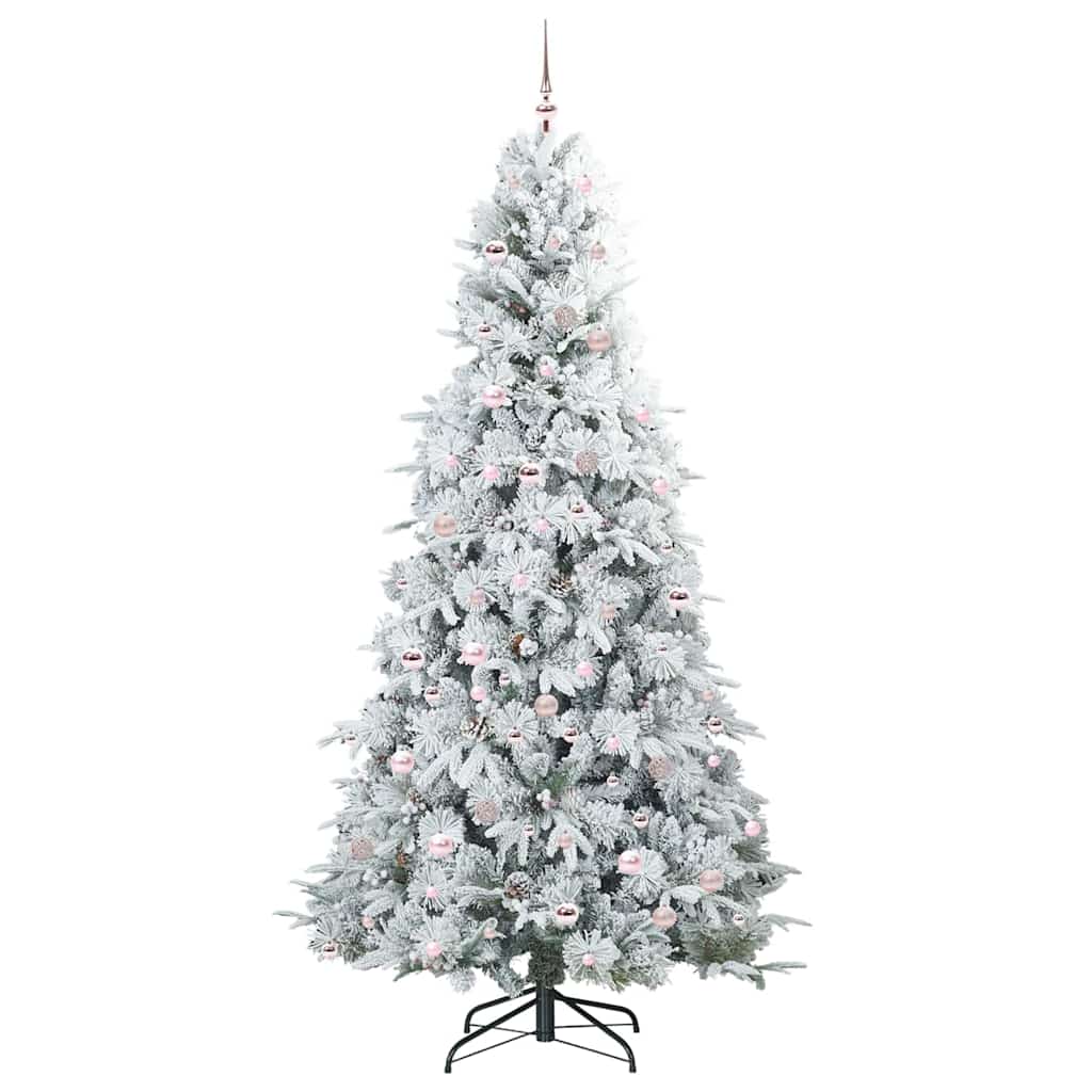 Künstlicher klappbarer Weihnachtsbaum Grün 240 cm PE und PVC