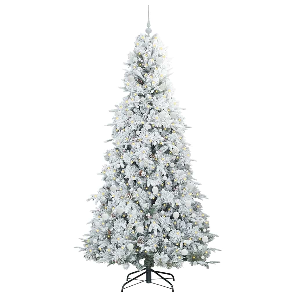 Künstlicher klappbarer Weihnachtsbaum Grün 240 cm PE und PVC