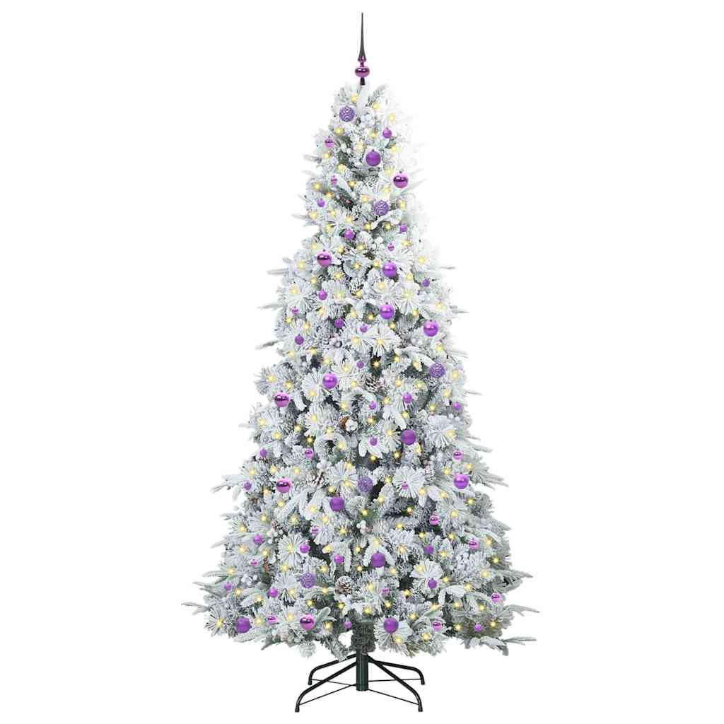Künstlicher klappbarer Weihnachtsbaum Grün 240 cm PE und PVC