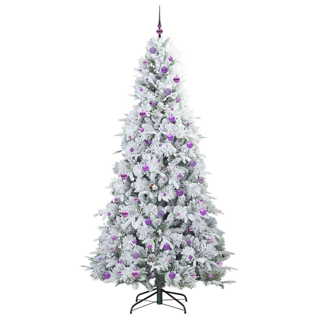 Künstlicher klappbarer Weihnachtsbaum Grün 240 cm PE und PVC