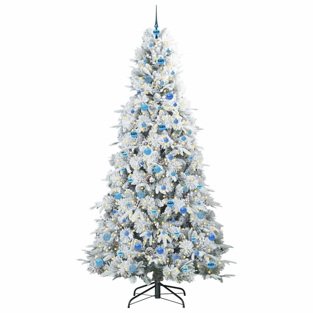 Künstlicher klappbarer Weihnachtsbaum Grün 240 cm PE und PVC
