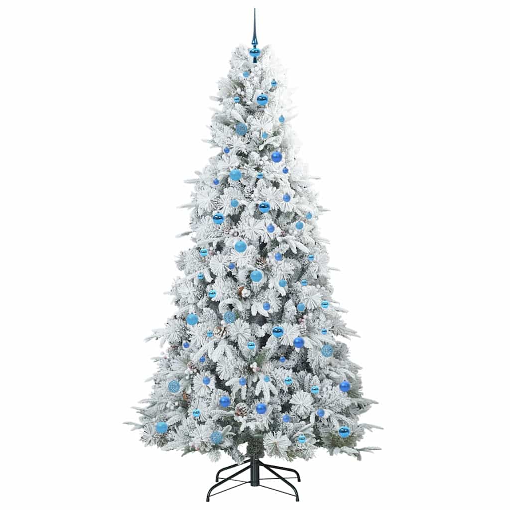 Künstlicher klappbarer Weihnachtsbaum Grün 240 cm PE und PVC