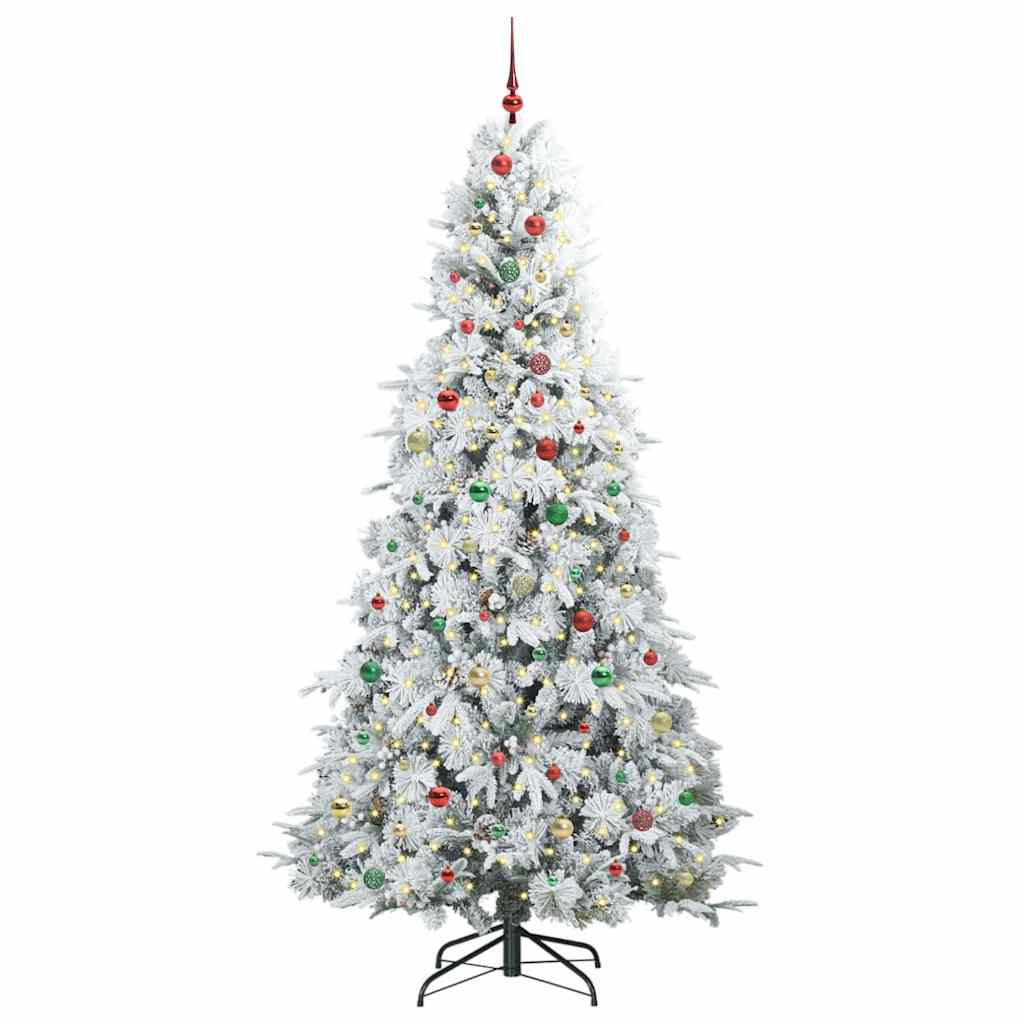 Künstlicher klappbarer Weihnachtsbaum Grün 240 cm PE und PVC